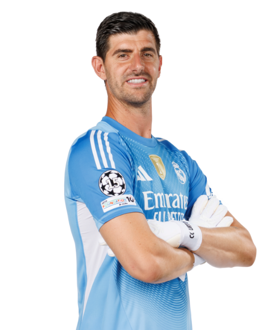 Thủ môn Thibaut Courtois trong màu áo Real Madrid