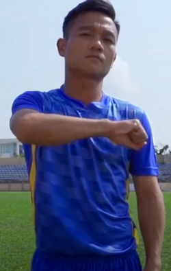 Đinh Thanh Trung trong màu áo Quảng Nam FC
