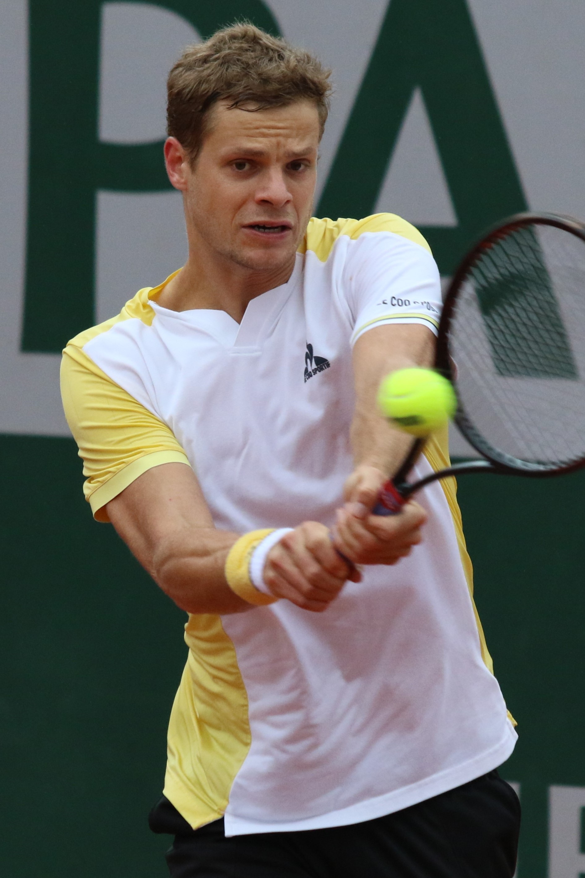 Tay vợt Yannick Hanfmann thi đấu