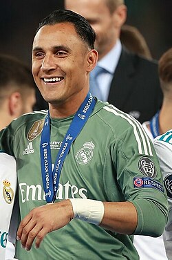 Thủ môn Keylor Navas trong màu áo Real Madrid