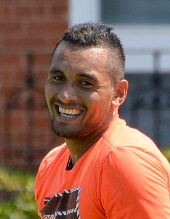 Nick Kyrgios trong một trận đấu quần vợt