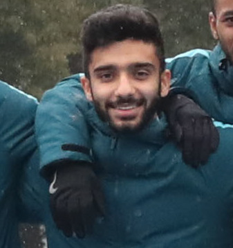 Ahmed Moein trong màu áo đội tuyển U23 Qatar