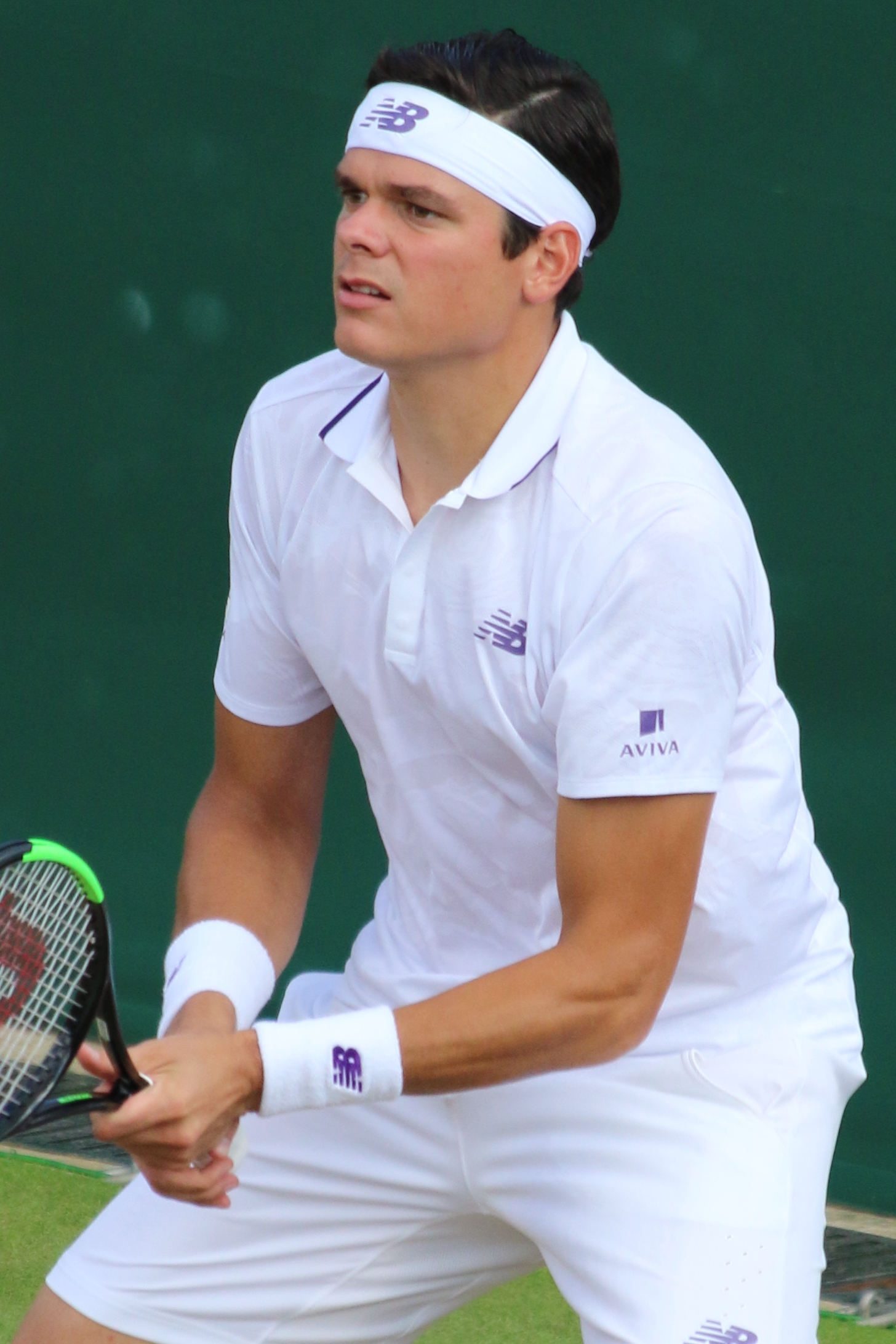 Milos Raonic với cú giao sấm sét