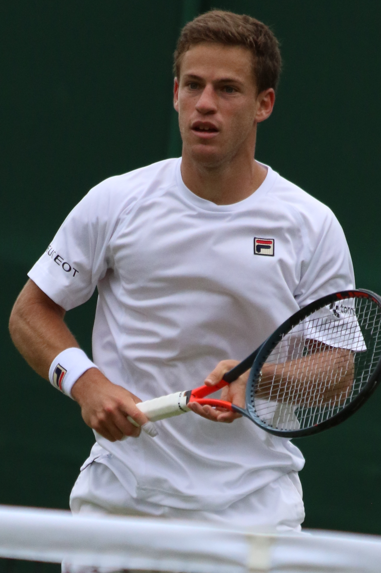 Diego Schwartzman trên sân đấu