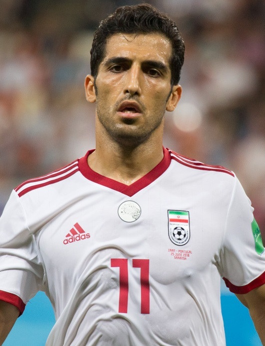 Vahid Amiri thi đấu cho đội tuyển Iran