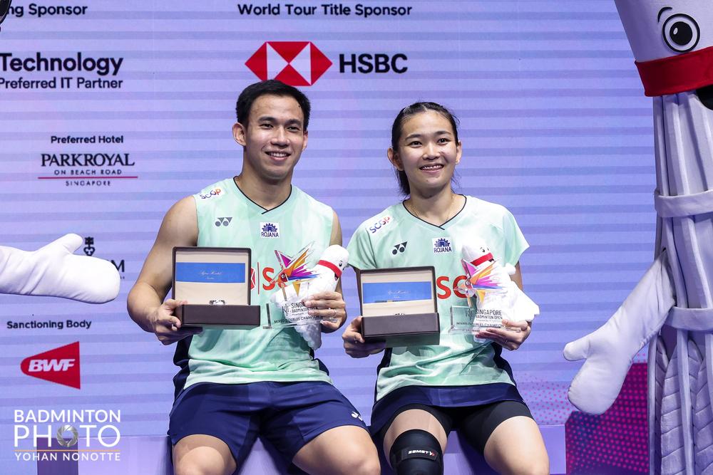 Các nhà vô địch tại giải cầu lông KFF Singapore Badminton Open 2025