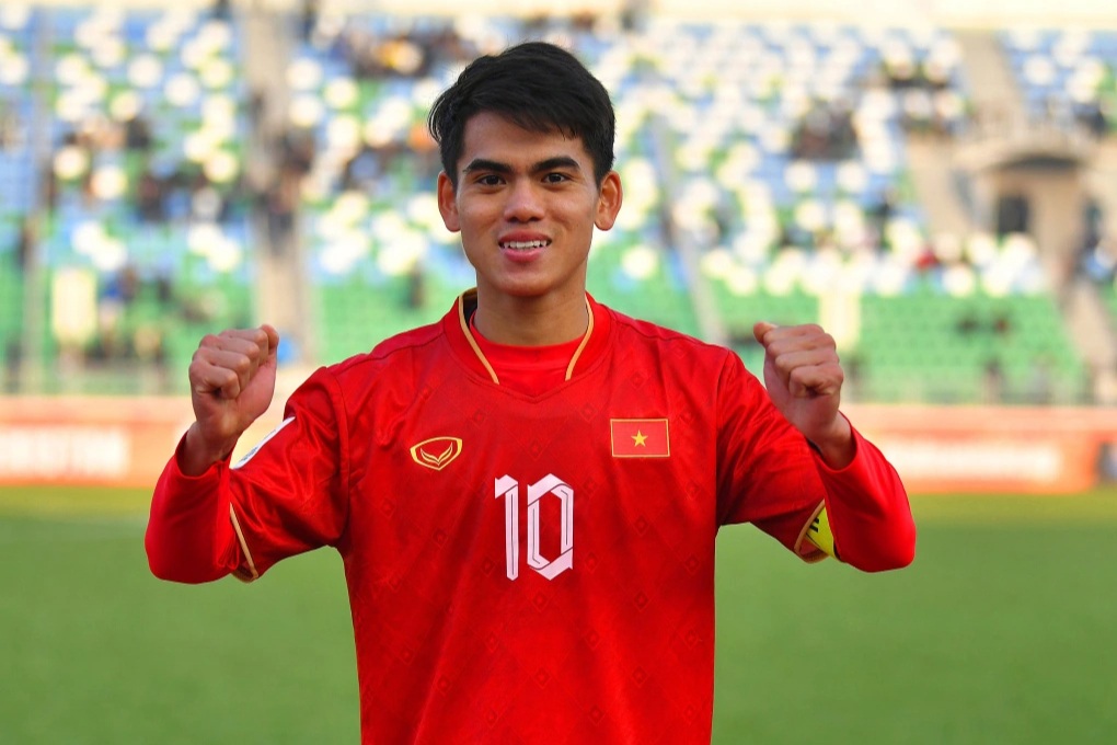 Cầu thủ Nguyễn Văn Khang trong màu áo U23 Việt Nam