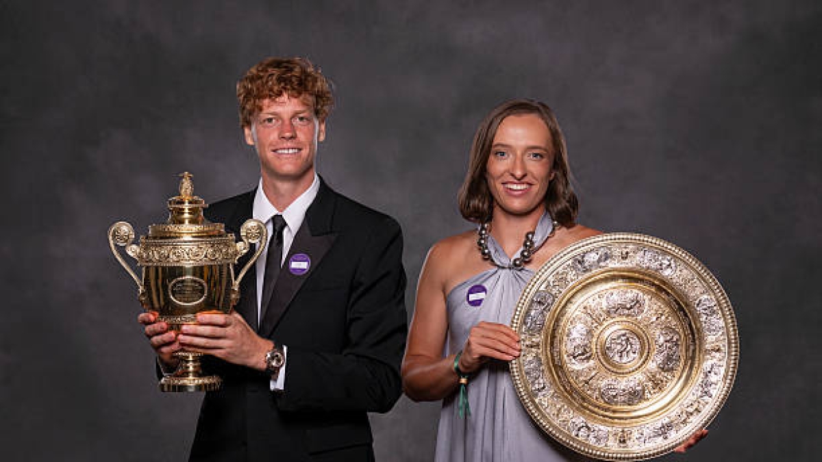 Sinner và Swiatek tại Wimbledon 2025